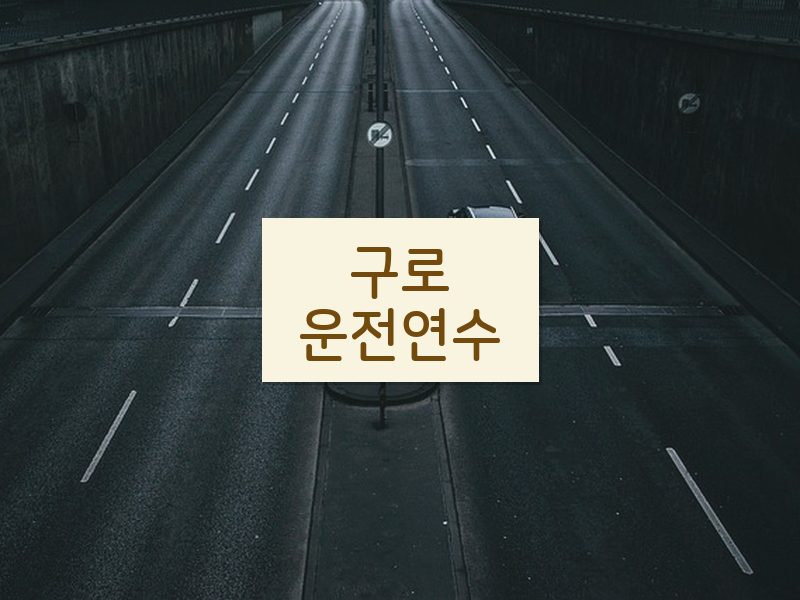 구로운전연수 후기