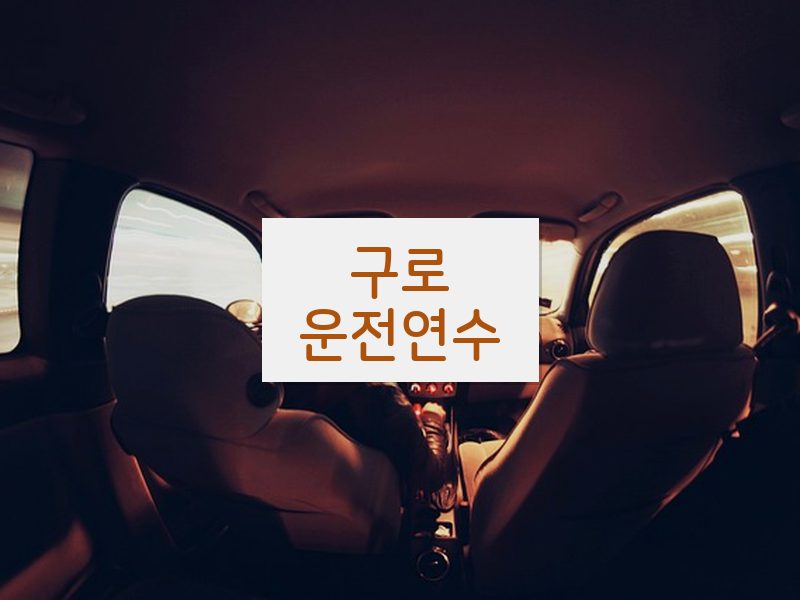 구로운전연수 후기