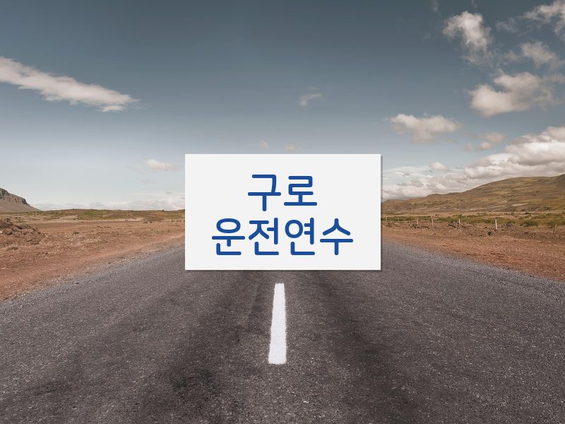 구로운전연수 후기