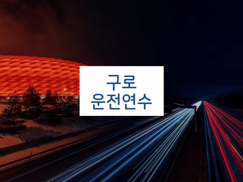 구로운전연수 후기