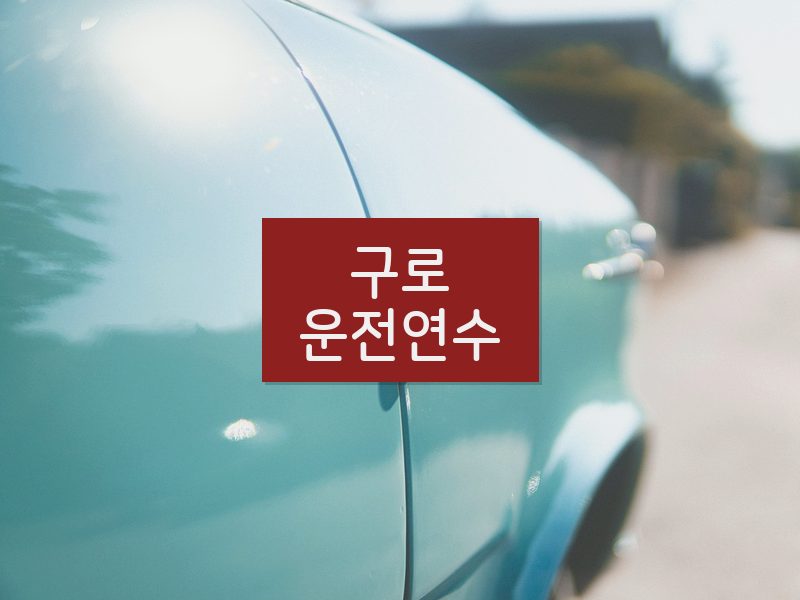 구로운전연수 후기