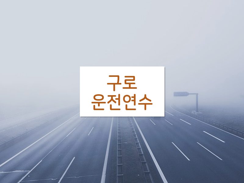 구로운전연수 후기