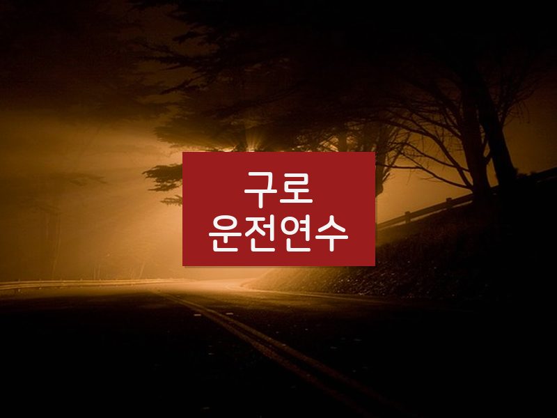 구로운전연수 후기