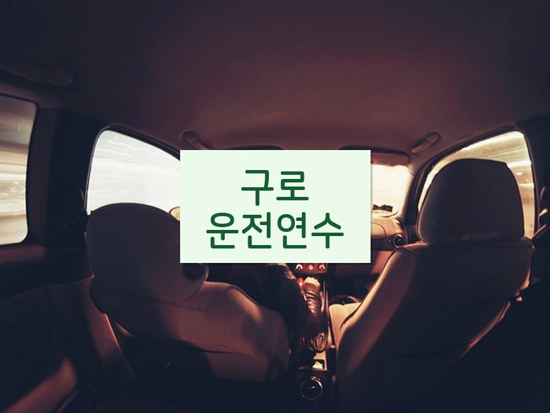 구로운전연수 후기