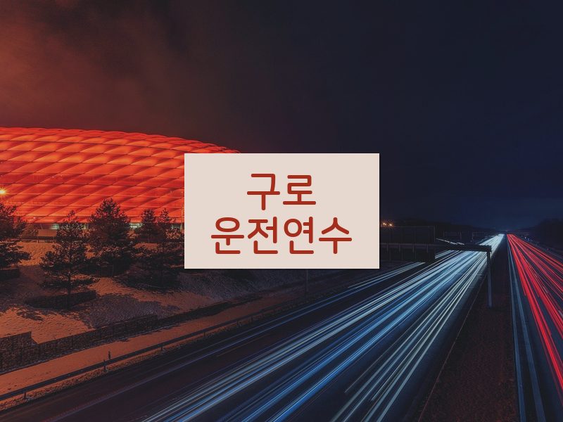 구로운전연수 후기