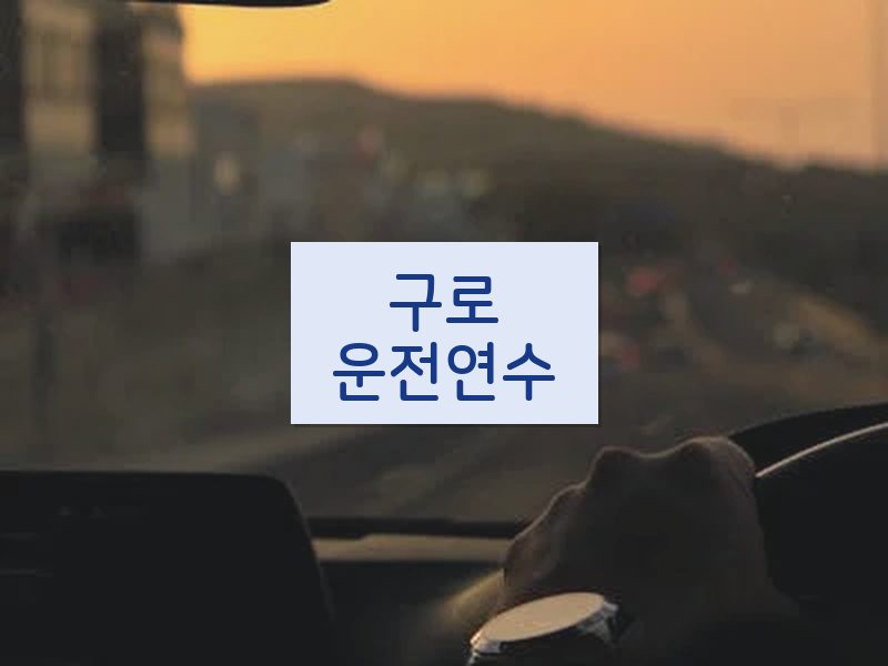 구로운전연수 후기