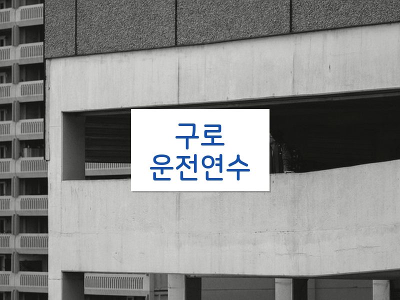 구로운전연수 후기