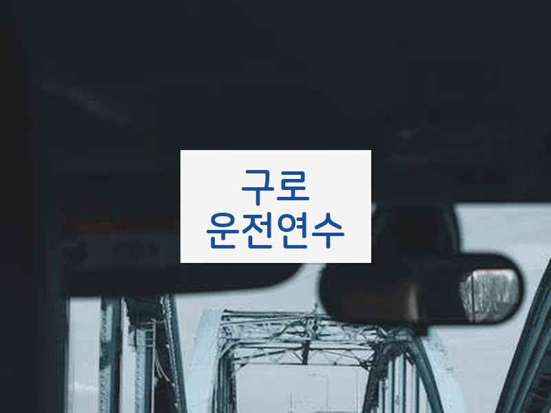 구로운전연수 후기