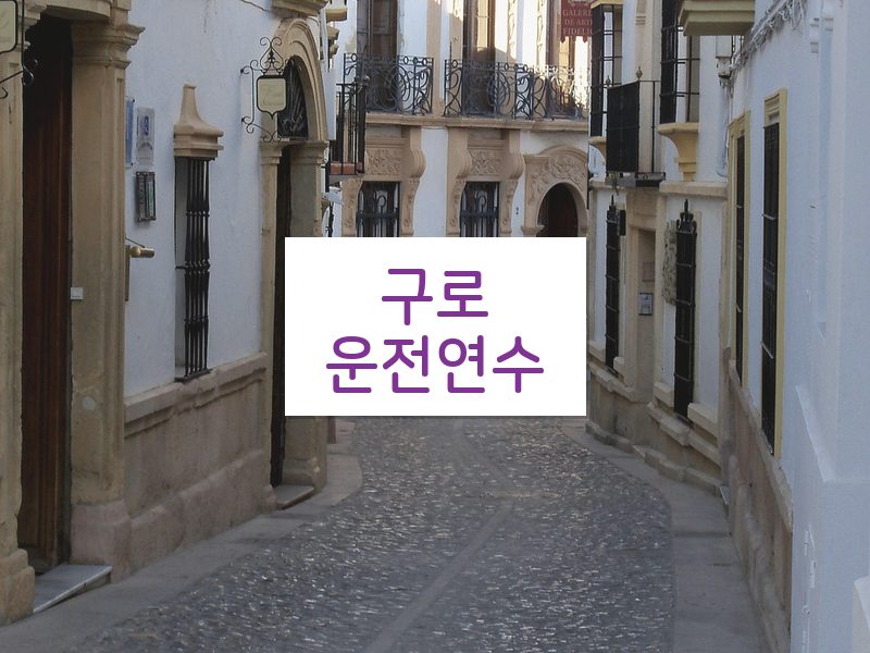 구로운전연수 후기