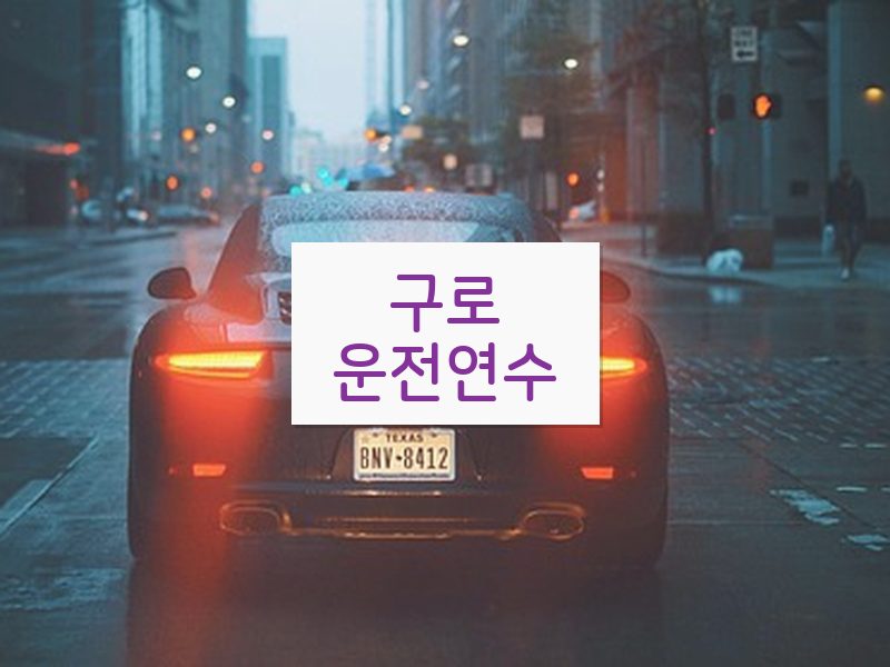 구로운전연수 후기