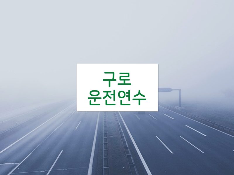 구로운전연수 후기