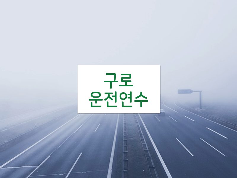 구로운전연수 후기