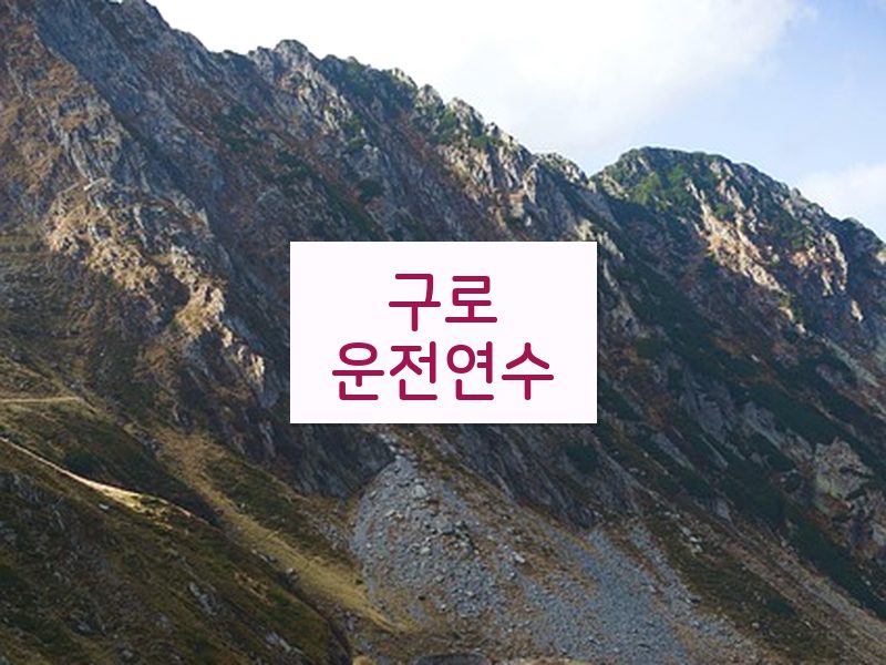 구로운전연수 후기