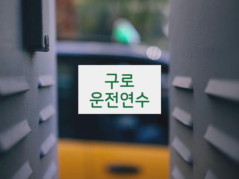 구로운전연수 후기