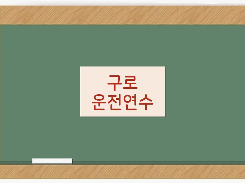 구로운전연수 후기