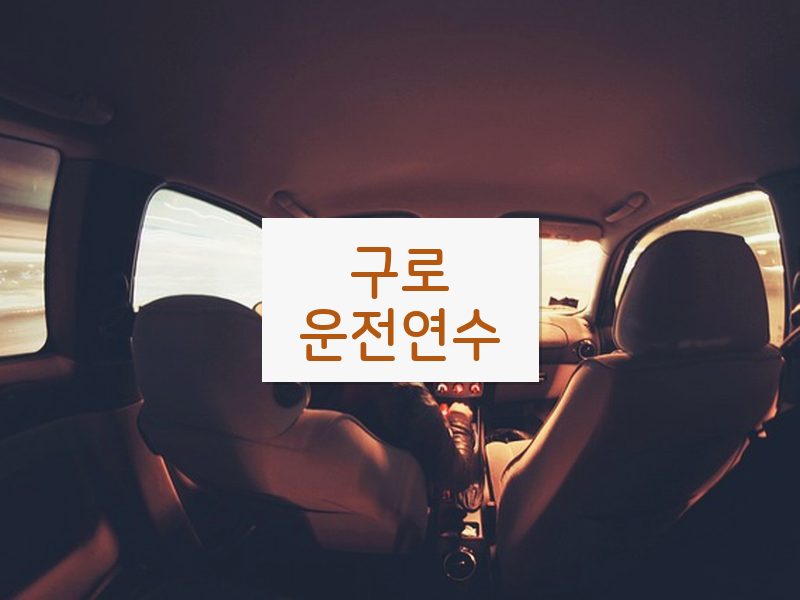 구로운전연수 후기