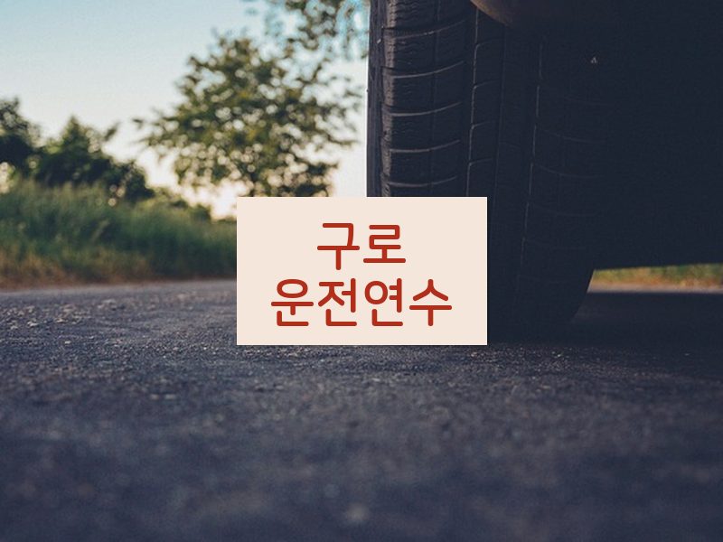 구로운전연수 후기